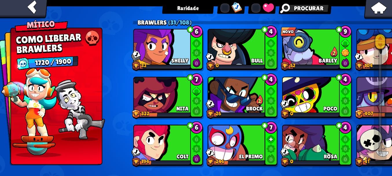Conta braw stars pra começar!!!