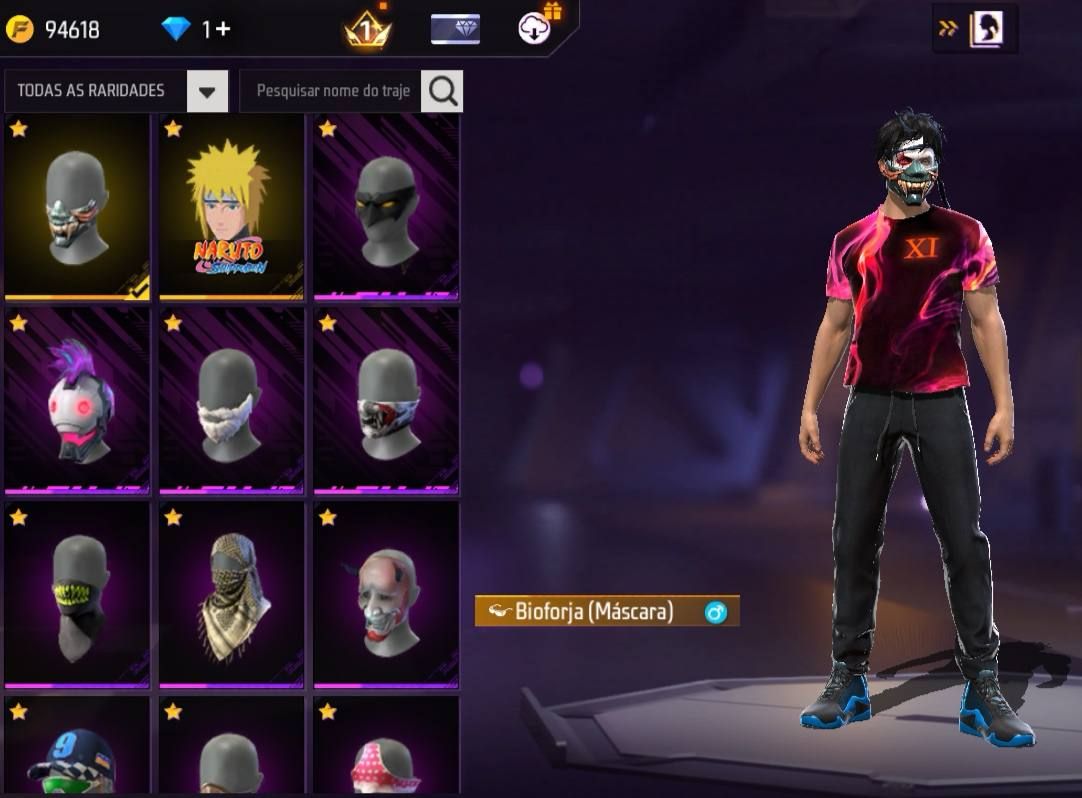 CONTA FF ANTIGA COM STEAMPUNK, BISCOITOS, UMP RUBY, S3,S4,S5, MINATO, GOLA ALTA