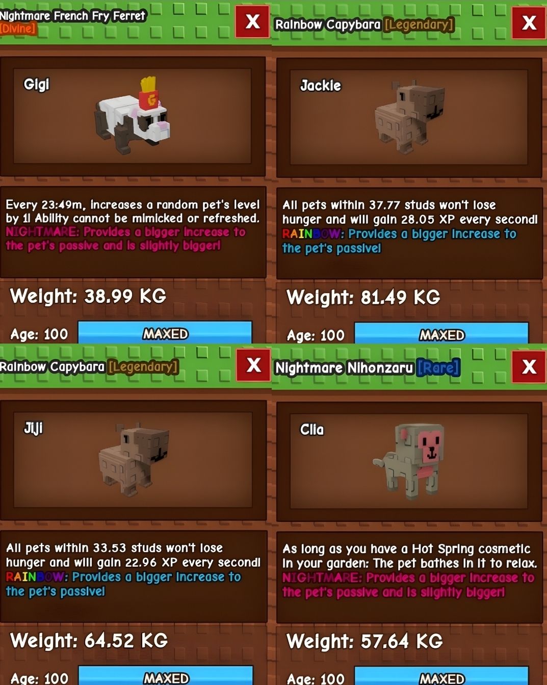 Grow A Garden| Pets TITANIC e HUGE Raros! Barato, Promoção!!!