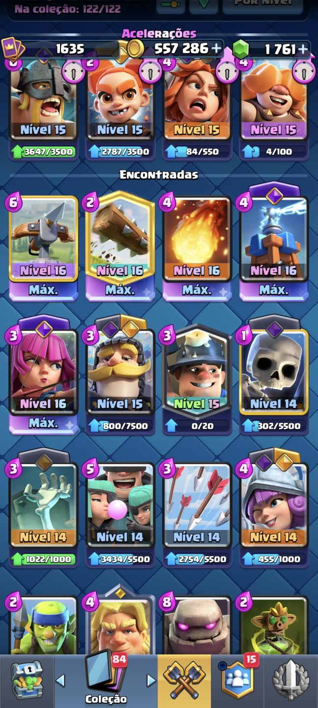 CONTA CLASH ROYALE 13K DE TROFEUS