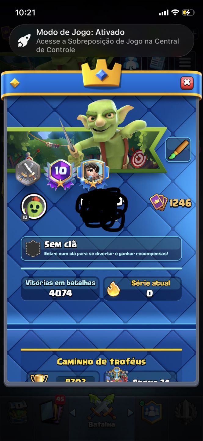 Conta Clash royale top barata