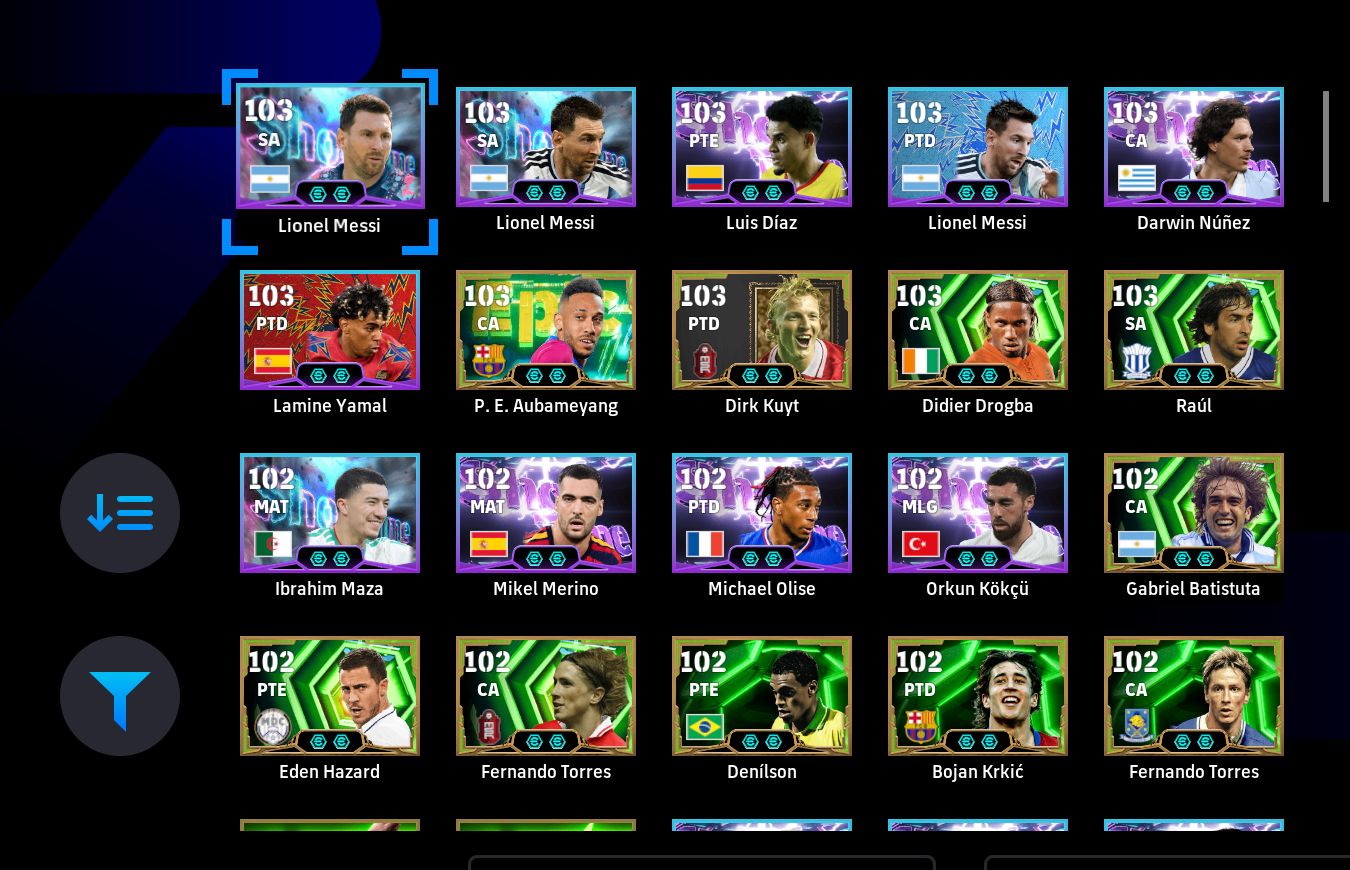 CONTA eFOOTBALL 2026 | IBRAHIMOVI 109, RONALDINHO 104, NEYMAR 102 + CRAQUES LEN