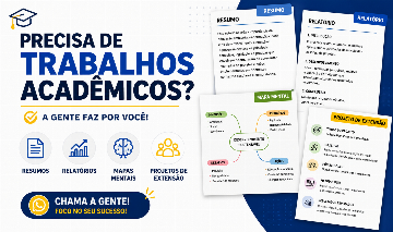 (PROMOÇÃO) SEU TRABALHO ACADÊMICO PRONTO, RÁPIDO E COM QUALIDADE!