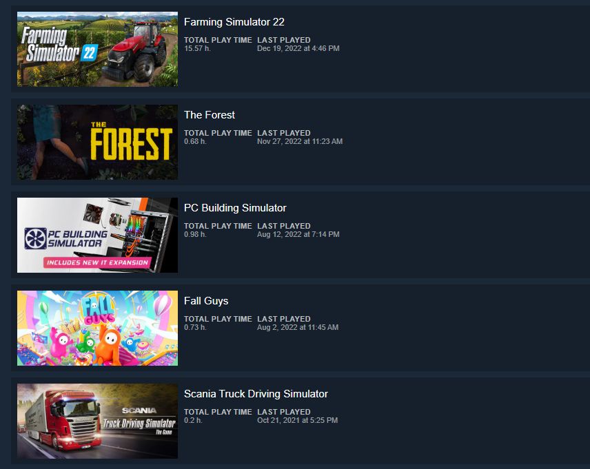 Conta Steam / Forza Horizon 5, ETS 2, F1 21, F1 22, FIFA 23 E + / FULL ACESSO!!