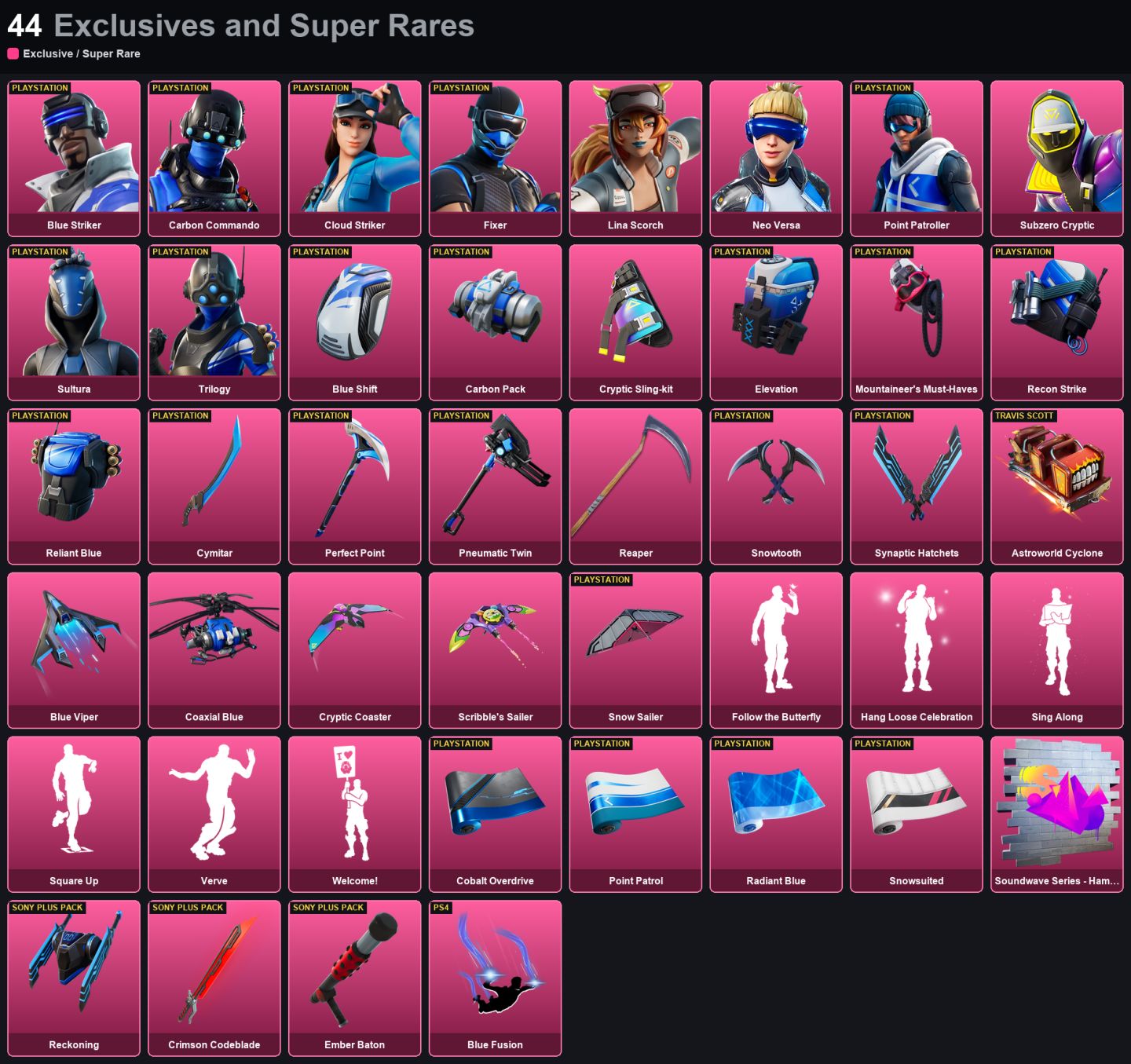 Conta 114 Skins - Neo Versa - Peter Griffin - Gold Midas - Lara Croft