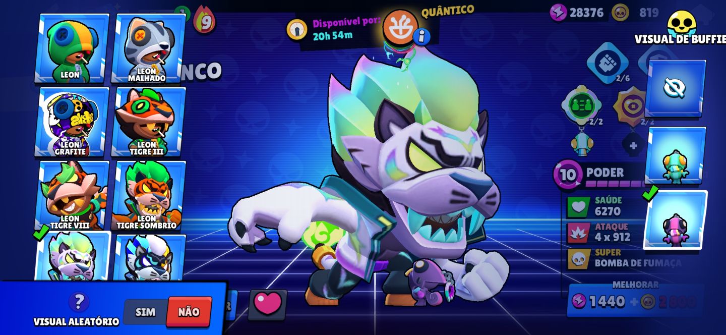 CONTA BRAWL STARS COM 101/108 BRAWLERS/SKINS DE TODAS RARIDADES