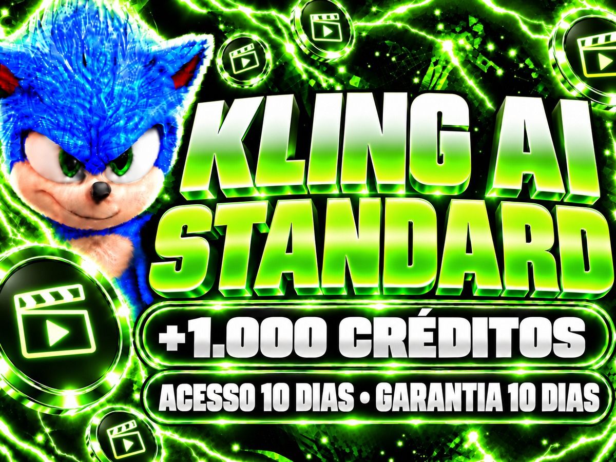 Kling AI Standard | +1.000 Créditos | Acesso 10 Dias | Garantia 10 Dias