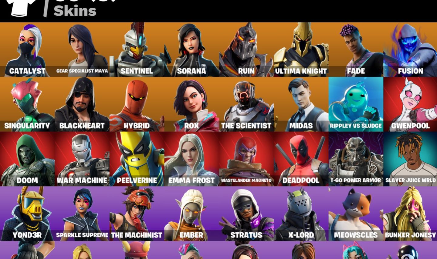 CONTA FORTNITE 59 SKINS CONTA ANTIGA DESDE DE O CAP 1 450 vbucks FULL ACESSSO