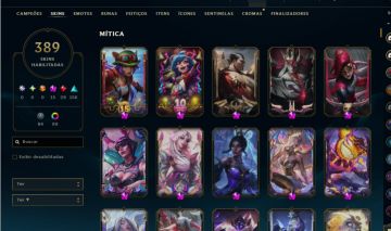 CONTA LEAGUE OF LEGENDS 381 SKINS E VALORANT JUNTAS