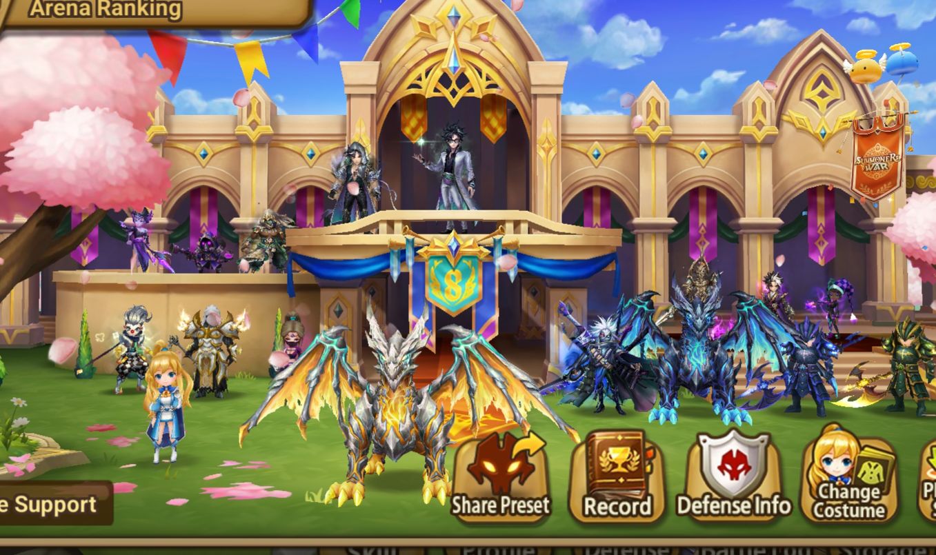 Summoners War Global com SatoruGoju Light SW e Zerath