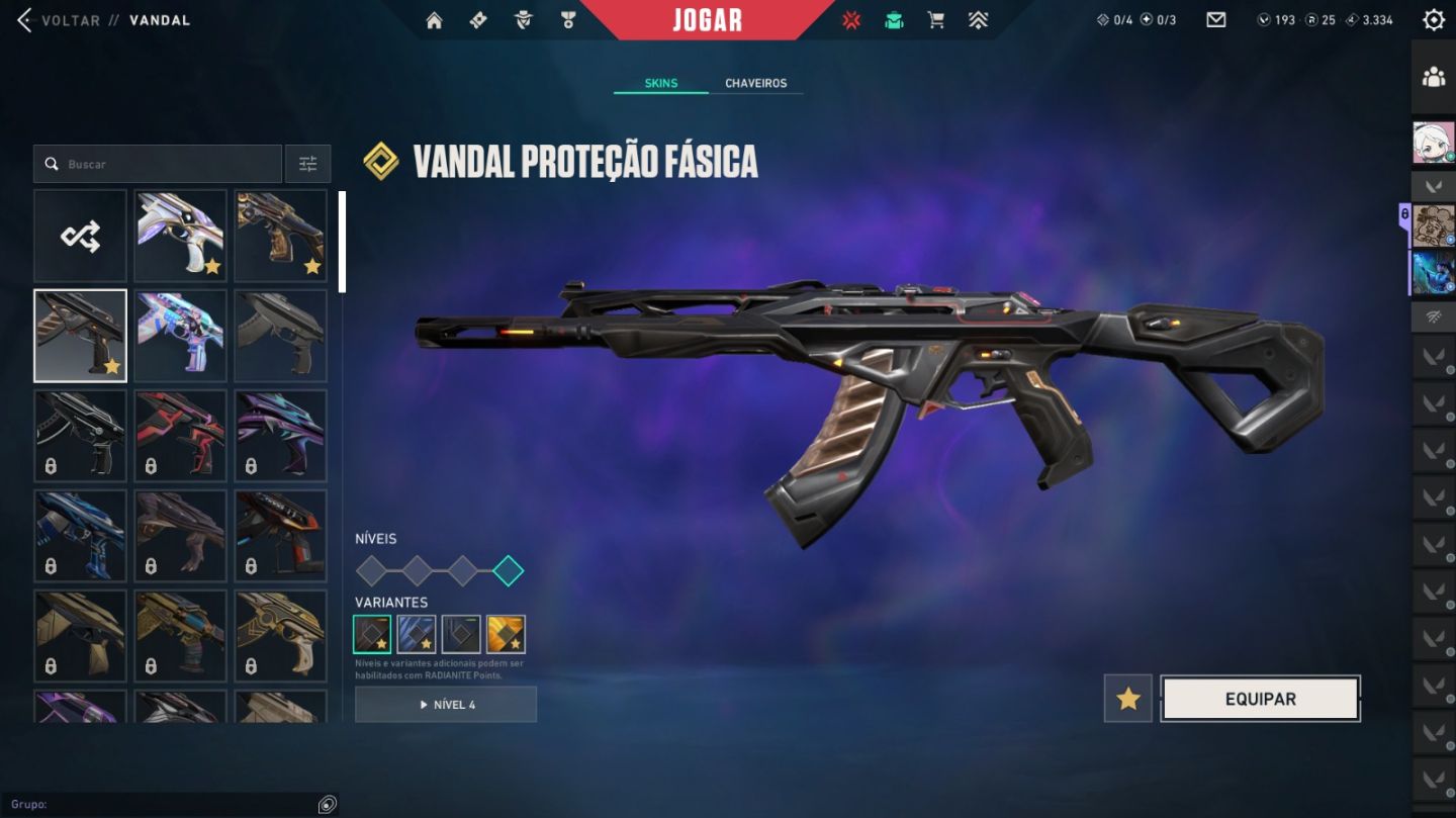 Conta VALORANT | 10 Skins + CHAMPIONS 2024 Rara | Asc 1