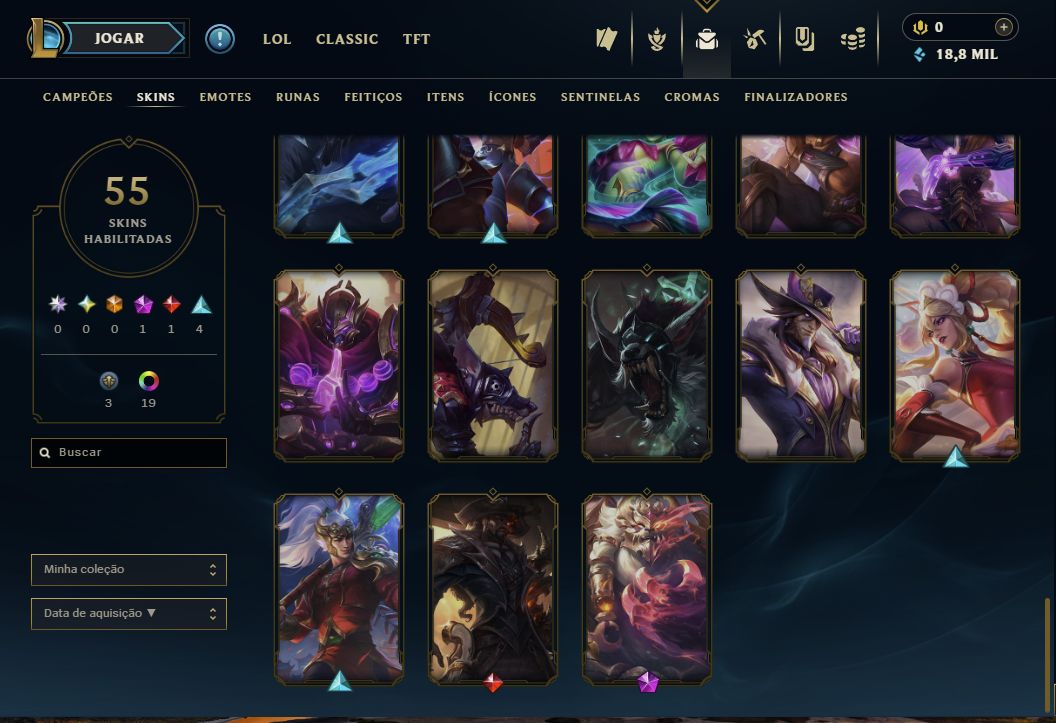 CONTA LEAGUE OF LEGENDS | NÍVEL 89 | VOLIBEAR DRAGÃO DA DUALIDADE PRESTÍGIO