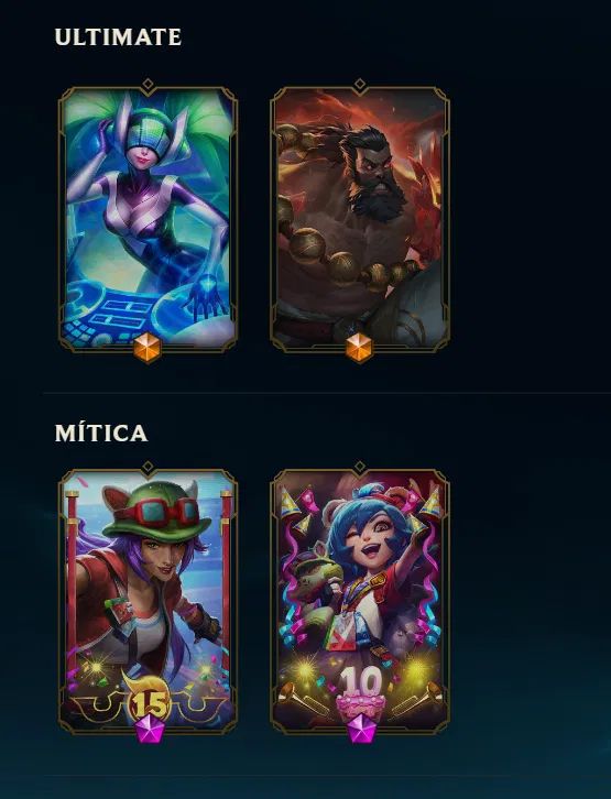 ESM 2 - CONTA LEGADO 2018 - 257 SKINS - 188 CROMAS