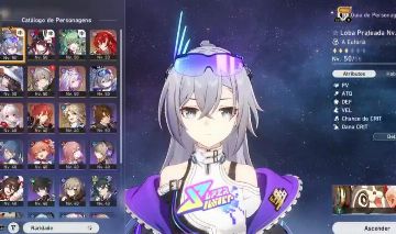CONTA INICIANTE HSR com Loba Prateada Nv. 999, A Dália, Castorice e Sparkle!
