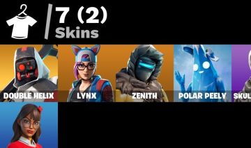 Conta FORTNITE 7 SKINS DOUBLE HELIX RARIDADE MAXIMA BUNDLE EXCLUSIVO NITENDO