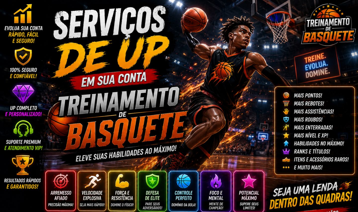 SERVIÇOS DE UP EM SUA CONTA TREINAMENTO DE BASQUETE | ROBLOX