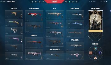 Conta Valorant 2.500,00 Reais em skins
