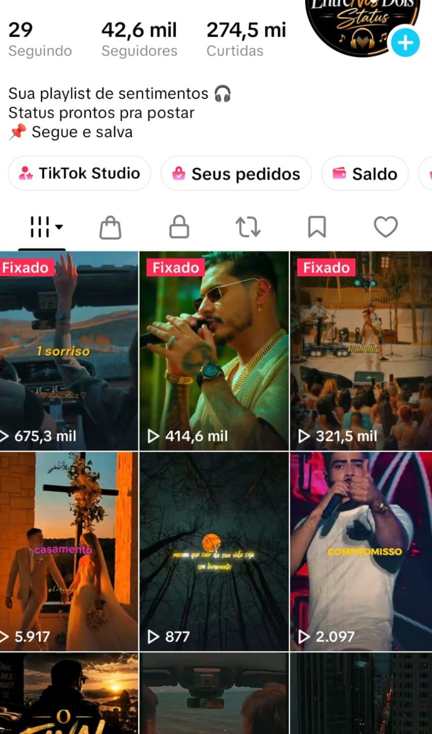 CONTA TIK TOK 42K DE SEGUIDORES " MONETIZADA" (QUALIDADE+ENGAJAMENTO$$))