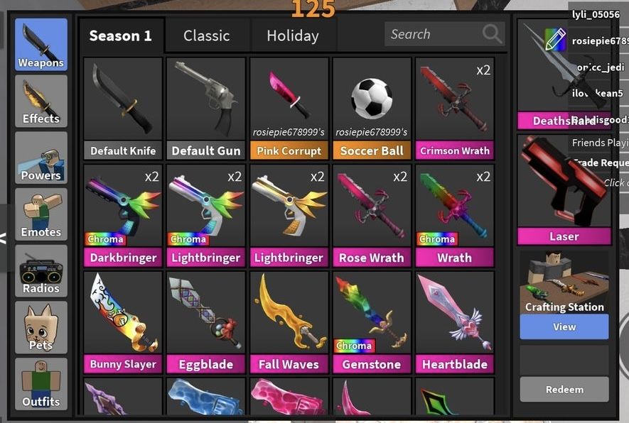 [PROMOÇAO + BRINDE] GODLYS | SETS | CHROMAS | Murder Mystery 2 | MM2 (ROBLOX)