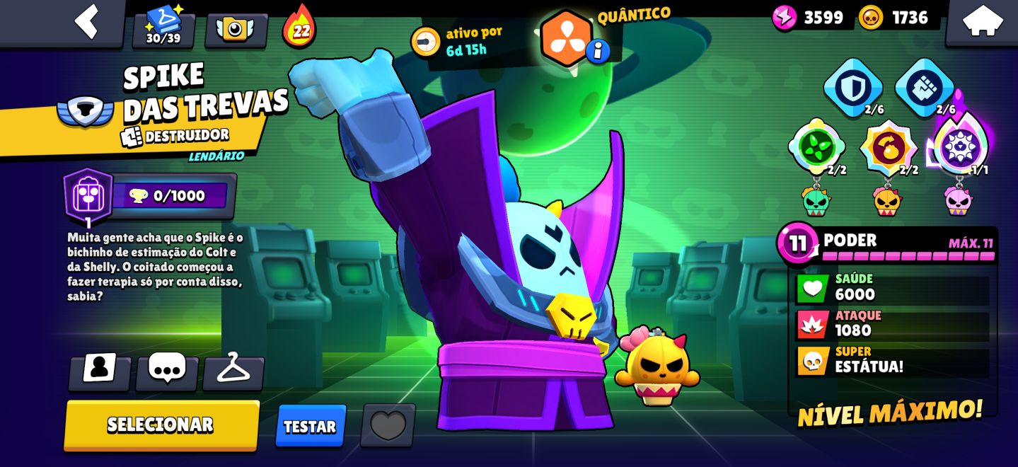 Conta de 2020 com Skins raríssimas do BrawlStars
