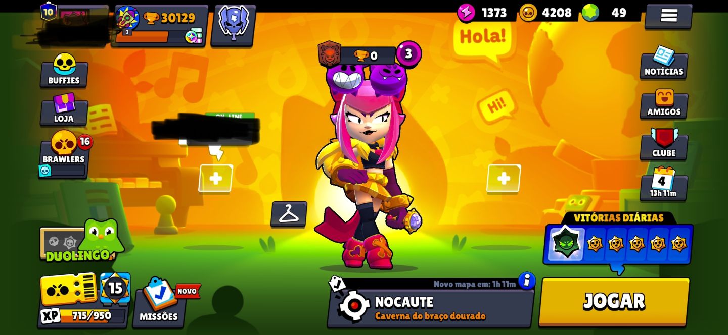 CONTA BRAWL STARS 91 BRAWLERS +30K TROFÉUS + SKINS RARAS!