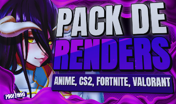 PACK DE RENDERS - ANIME, CS2, FORTNITE, VALORANT