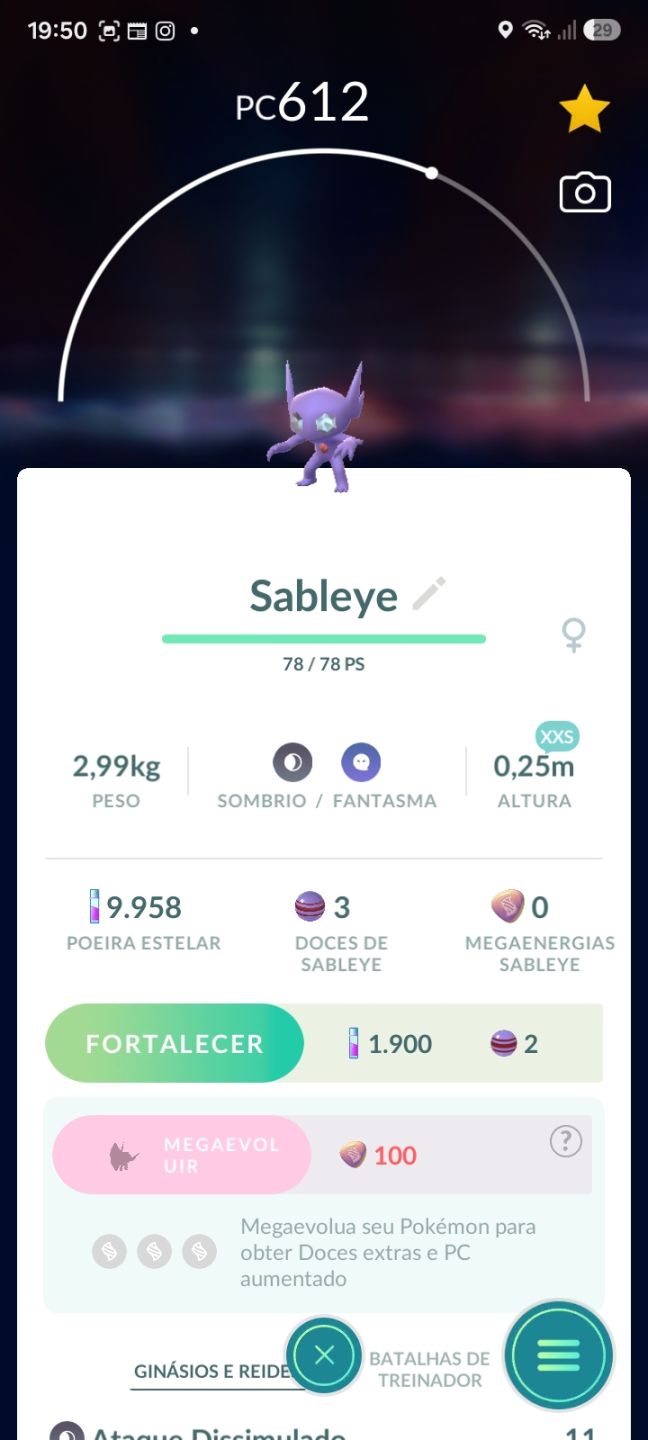 Conta Pokémon GO Mewtwo 100% Hundo na Master Ball+Zygarde+Clefairy Shiny+Sableye