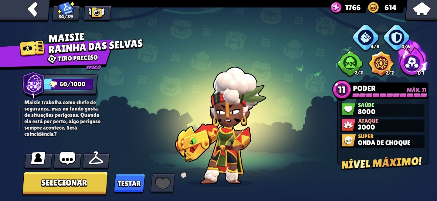 CONTA RARA DE BRAWL STARS, 4 RANK 35, PRESTIGIO 3, MESTRES 2024