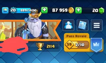 Conta Class Royale - Arena 7! Evolua rápido!