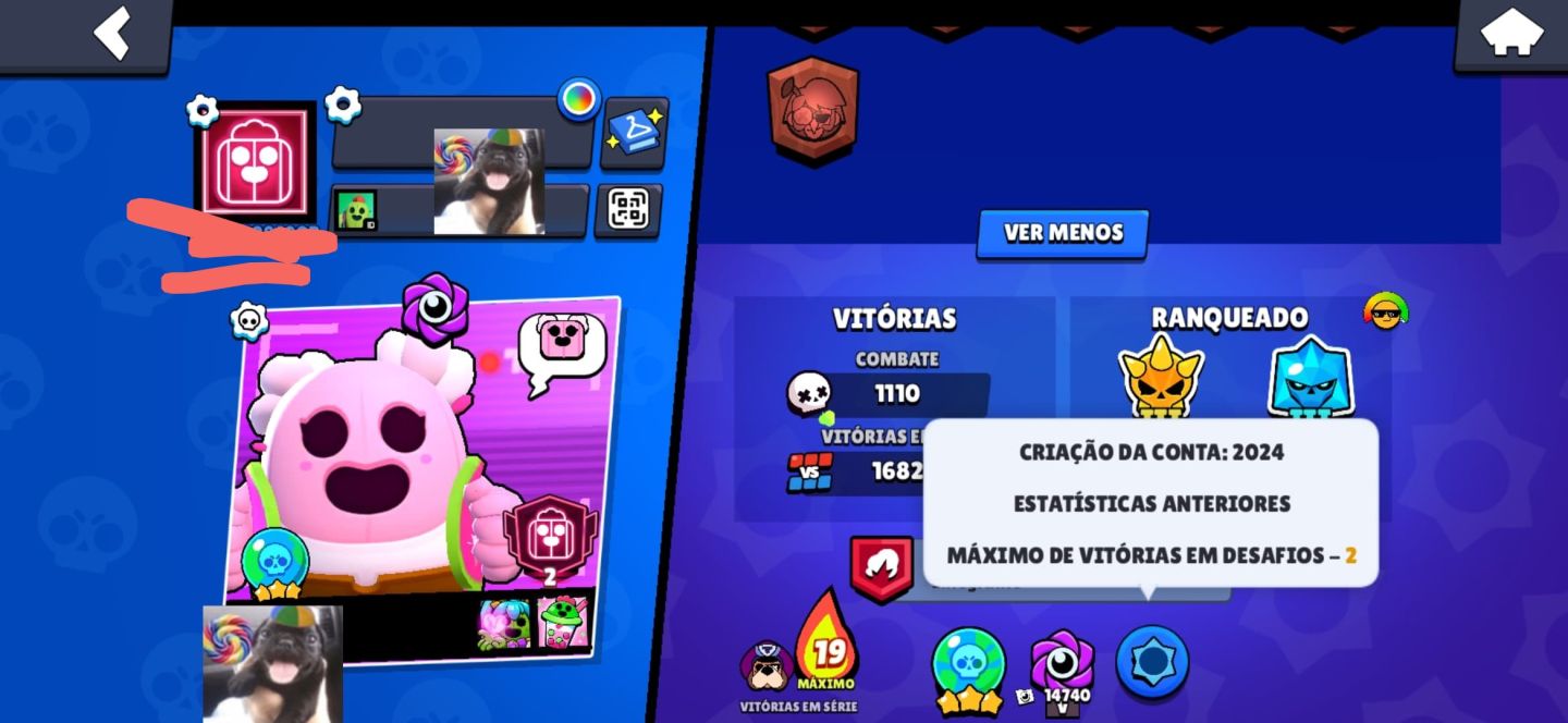 CONTA BRAWL STARS + CLASH ROYALE | 35K TROFÉUS + 15/16 PRESTÍGIOS