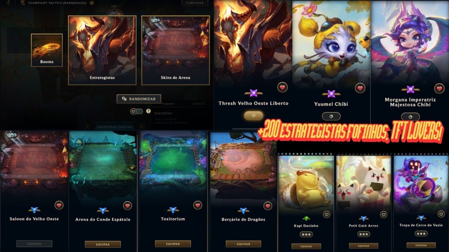 Conta LOL Completa Com 1100 Skin,198 Cromas e Skin Gacha+Classic Collector's Box
