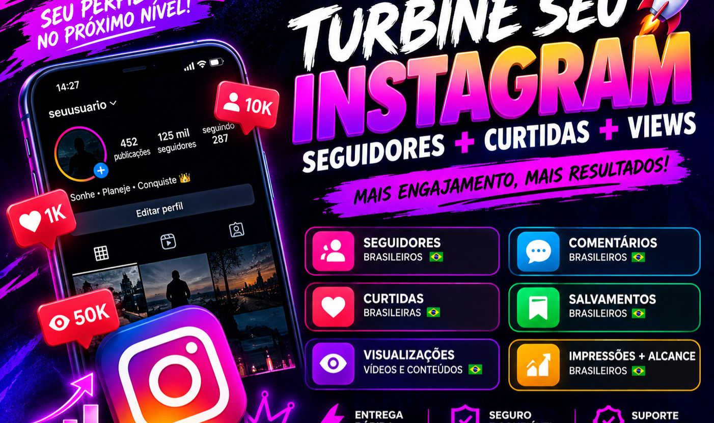 PACOTE INSTAGRAM | PREÇO BAIXO + ENTREGA RÁPIDA