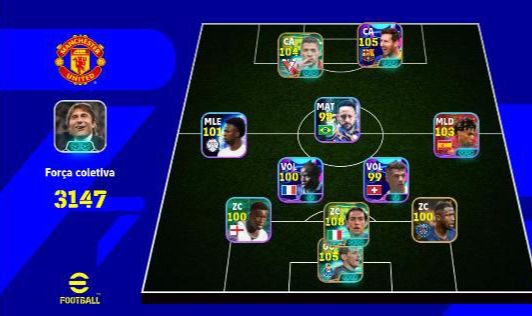 Conta efootball pra começar bem, com novo nesta e muito mais.