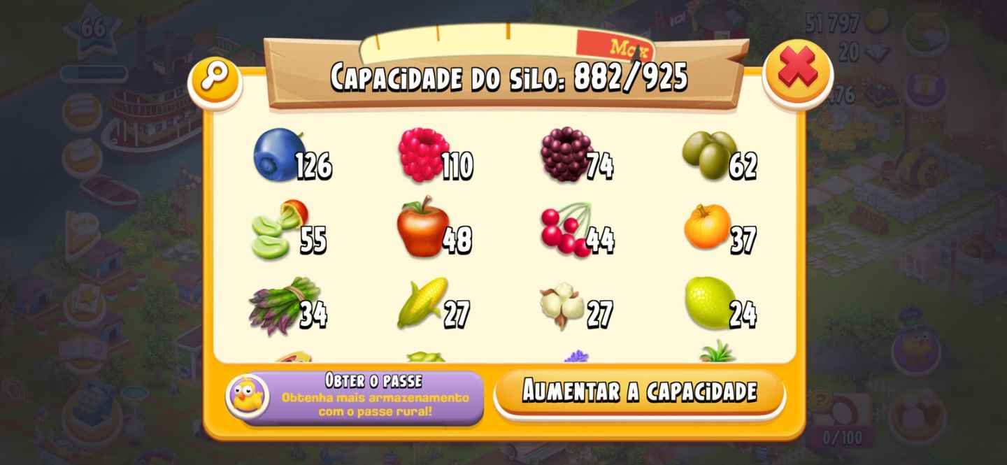 Fazenda Hay Day Lv 66