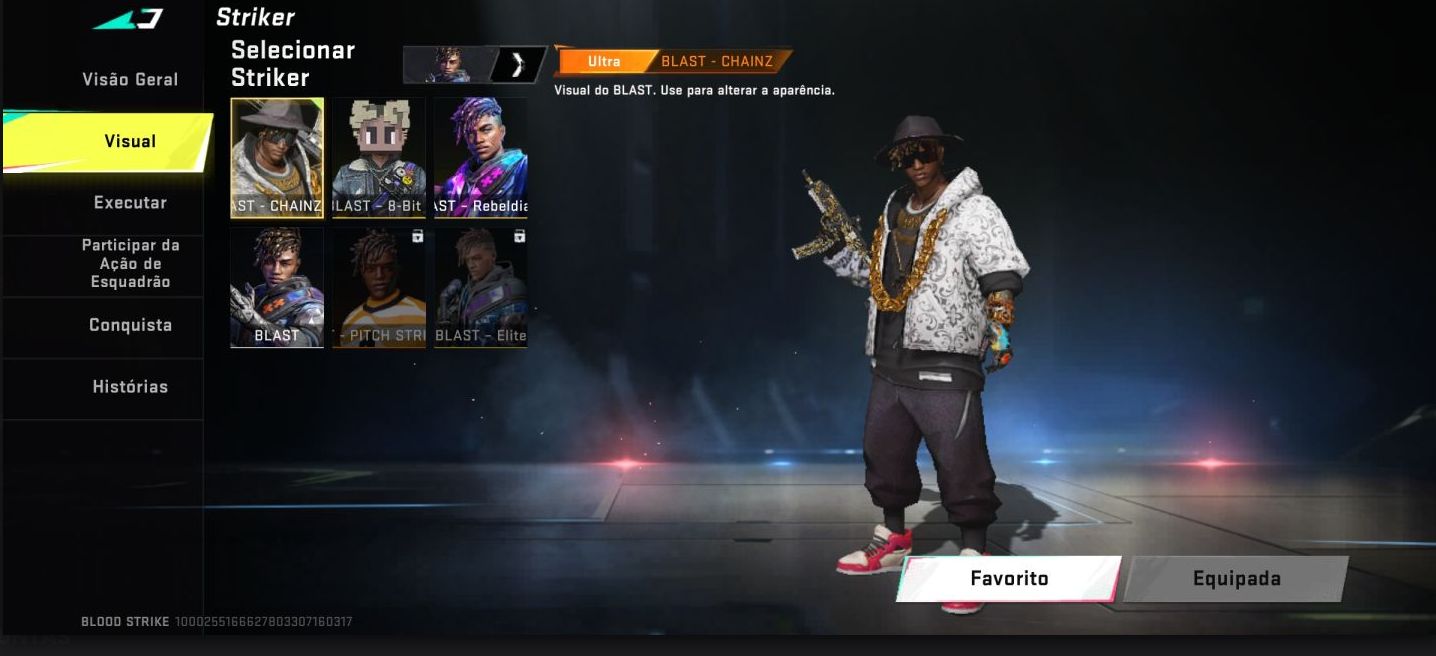 Conta blood strike com melhores skins