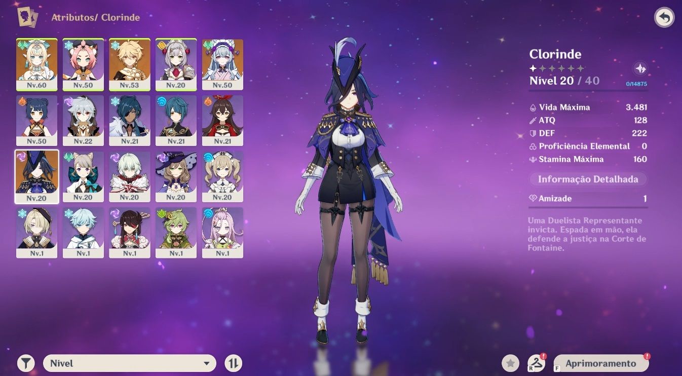 Genshin Vesna + Clorinde + Mizuki AR32 F2P server américa S/ Vínculos