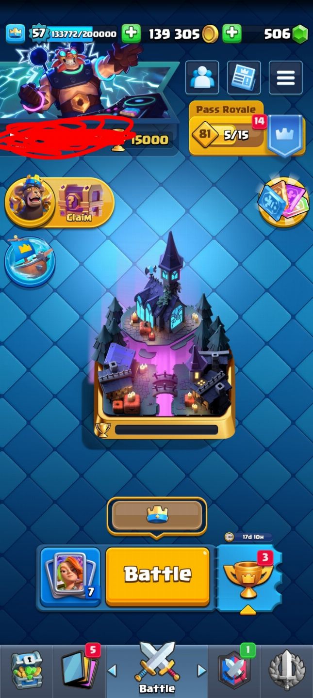 CONTA DE CLASH ROYALE gemada e upada 15 k MAIOR CAMPEAO