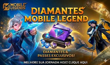 Recarga de Diamantes e Passes - Mobile Legends