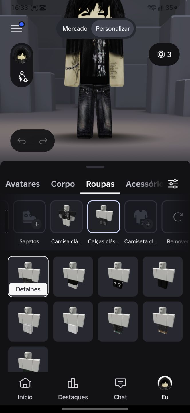 Conta de roblox estilo vkei moe
