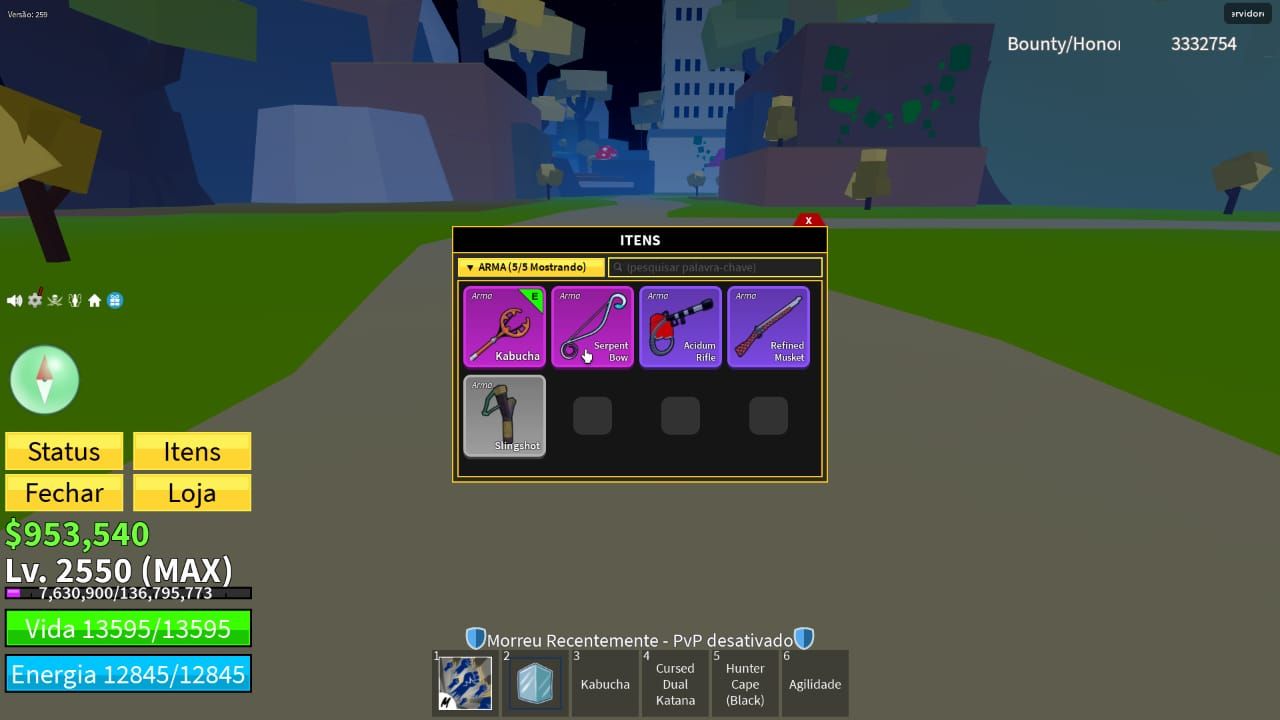 Conta de Roblox(com skins) - Blox Fruits, level max, cdk, gamepass,control e +