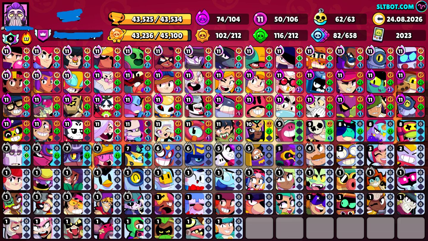 Conta BrawlStars ENDGAME - 50 LVL 11 - 300 SKINS - FULL BUFFIES - Passe Ativo