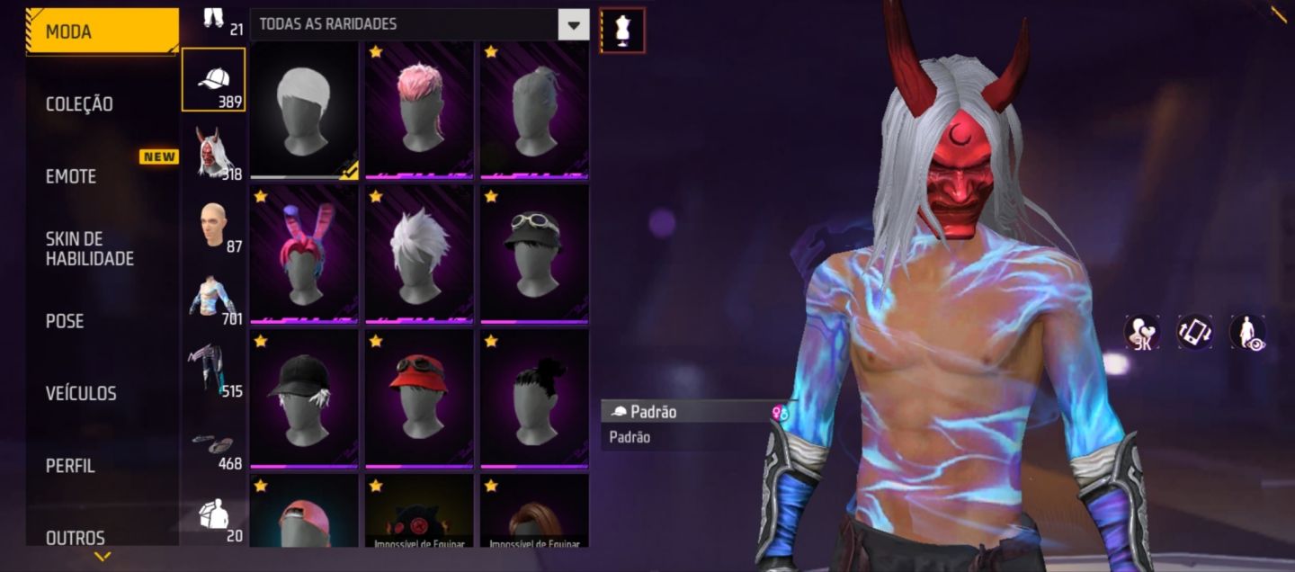Conta free fire prime 7