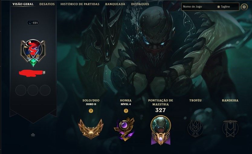 Conta LOL GOLD 2 Todos os campeões + Skins