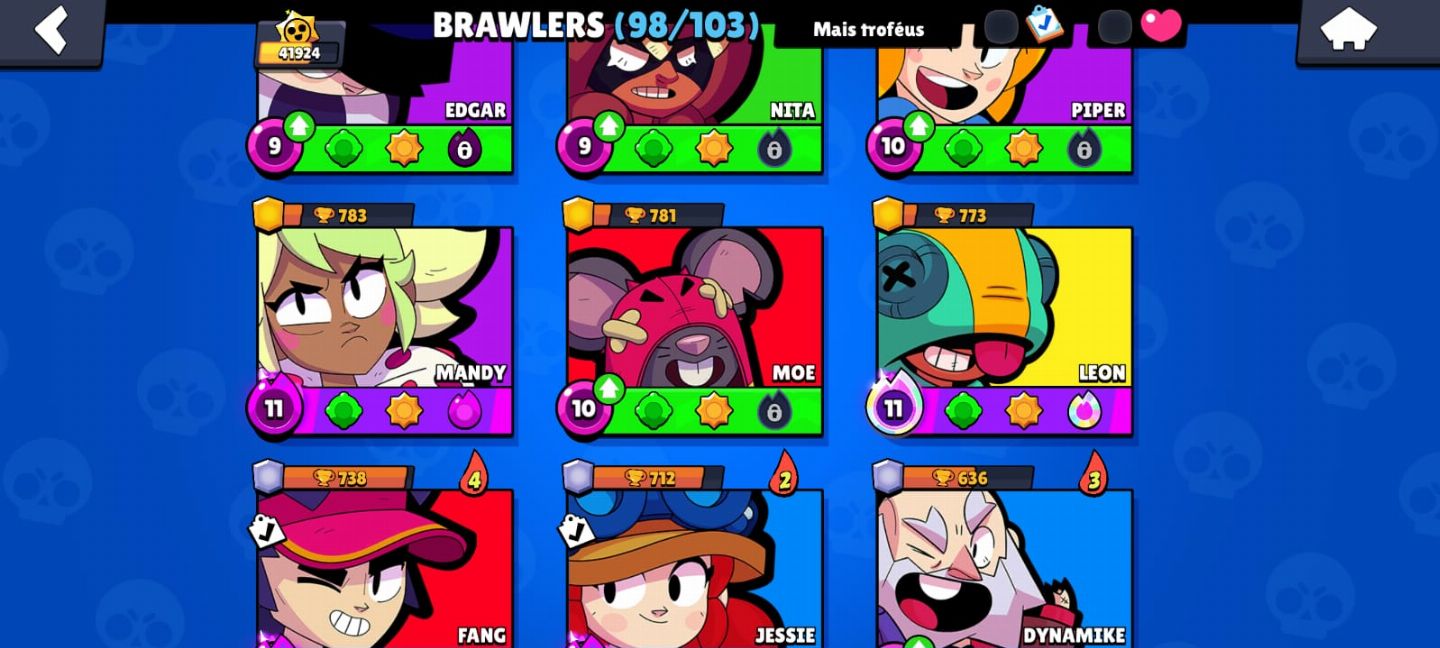 Conta Brawl Stars à venda completa e de alto nível!