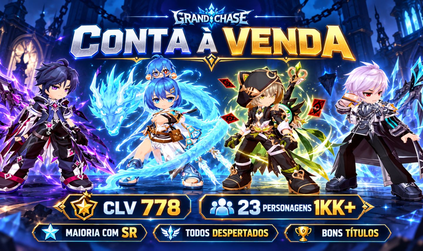 Conta CLV 778 | Zero 8,1KK | 21 personagens 1KK+ 4 800k+ | Maioria com SR