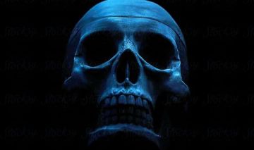 Limited Blue inferno skull !