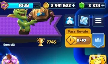 Conta Clash Royale / Arena 20 / 7.745 Troféus / 8 Evoluções / 6 Anos de Conta