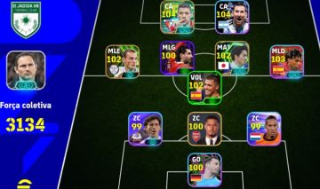 CONTA eFOOTBALL TOP MESSI 104 + CRAQUES 100+ | FORÇA 3134