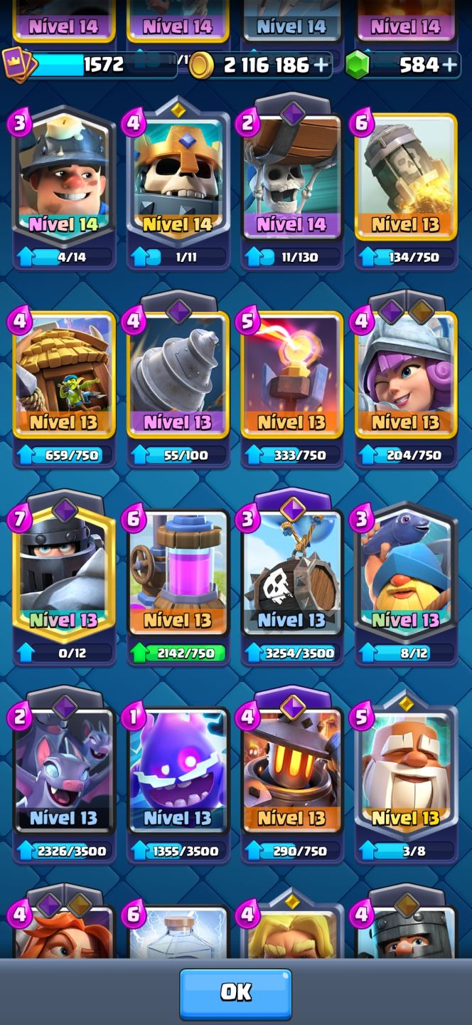 Conta de Clash Royale com 10500 troféus