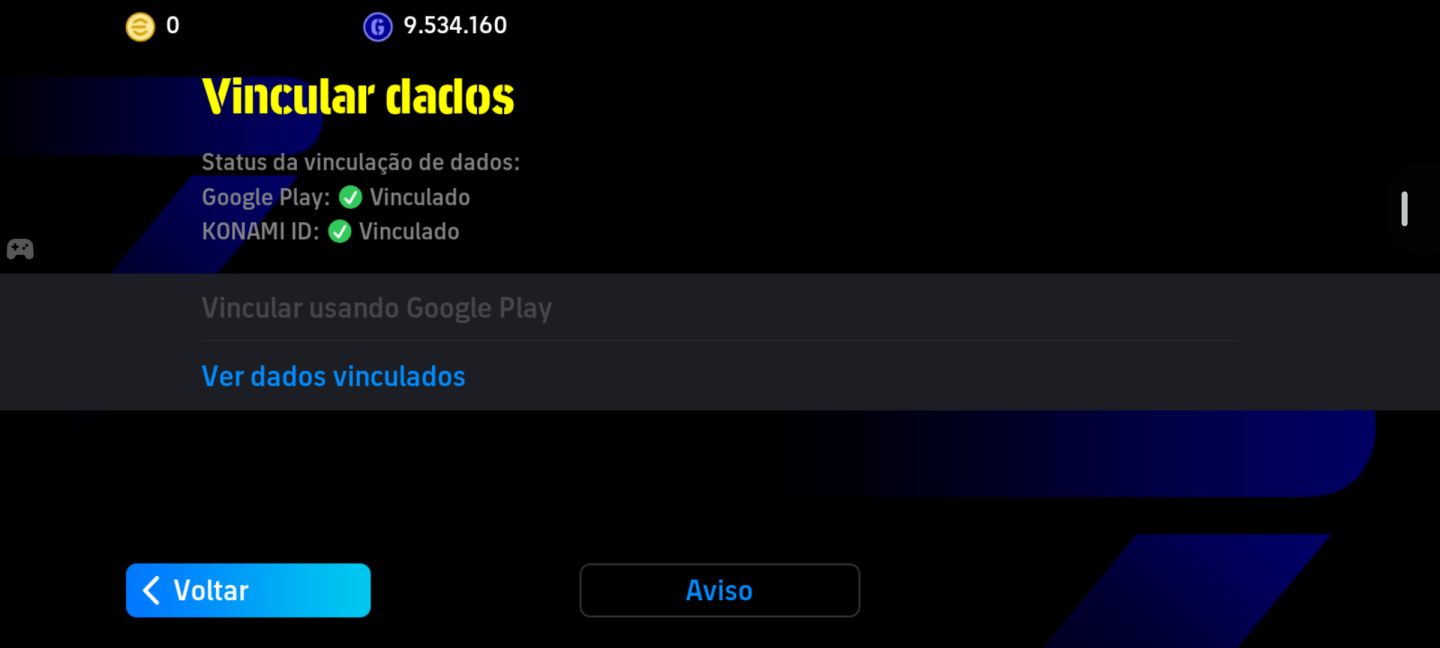 Conta de Efootball antiga